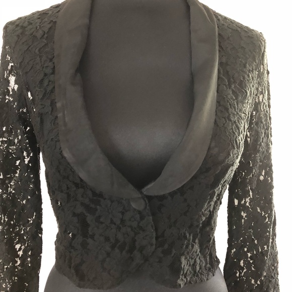 NWOT Chandi & Lia black lace jacket - Picture 2 of 5